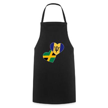 Barbados flag Barbadian bayan - Cooking Apron - black - Front - AI Model Male 185 dark (185cm)