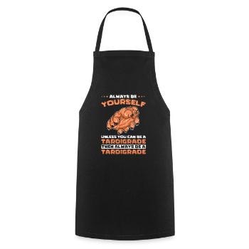 Tardigrades Funny saying - Cooking Apron - black - Front - AI Model Male 185 dark (185cm)