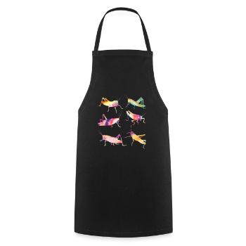 Grasshopper TIE DYE Vintage Grasshopper - Tablier de cuisine - noir - Devant - AI Model Male 185 dark (185cm)