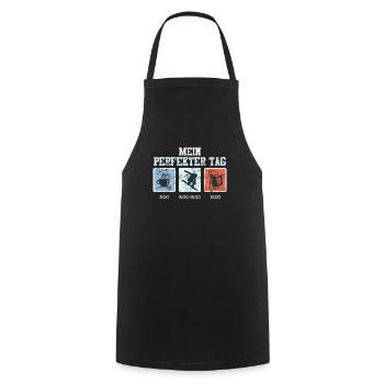 Snowboard Mein Perfekter Tag Kaffee Snowboarden - Kochschürze - Schwarz - Vorne - AI Model Male 185 dark (185cm)