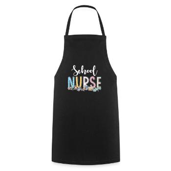 Geschenkidee Für Schulkrankenschwestern - Kochschürze - Schwarz - Vorne - AI Model Male 185 dark (185cm)