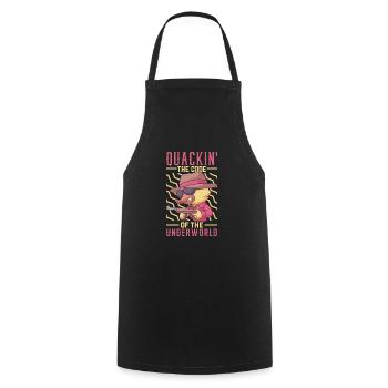 Gangster Rubber Ducks Mobster Mallards Ducky Dons - Tablier de cuisine - noir - Devant - AI Model Male 185 dark (185cm)