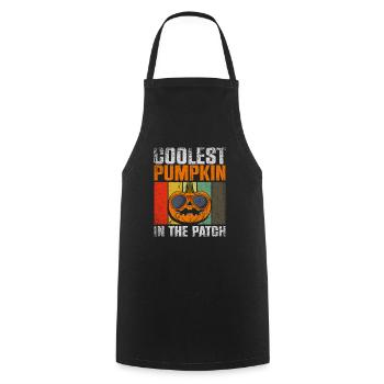 Coolest Pumpkin In The Patch Halloween - Cooking Apron - black - Front - AI Model Male 185 dark (185cm)