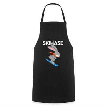 Skihase Apres Party Skifahren Frauen Ski Hasen - Kochschürze - Schwarz - Vorne - AI Model Male 185 dark (185cm)