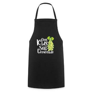 Lemonade Lemon Juice Homemade - Cooking Apron - black - Front - AI Model Male 185 dark (185cm)
