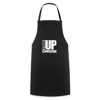 Stand Up Comedian Humor Joke - Cooking Apron - black - Front - AI Model Male 185 dark (185cm)