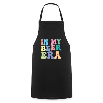 Beer Retro Groovy Women Beer - Cooking Apron - black - Front - AI Model Male 185 dark (185cm)