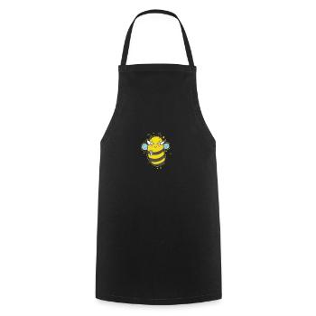 Peace Bee Animals Nature Honey - Cooking Apron - black - Front - AI Model Male 185 dark (185cm)