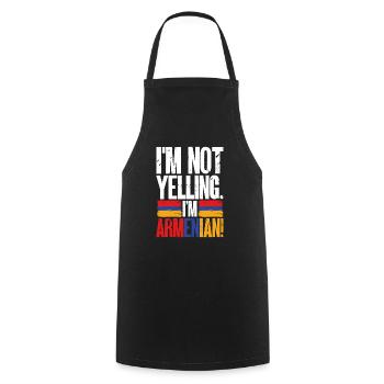 Armenian flag Armenia - Cooking Apron - black - Front - AI Model Male 185 dark (185cm)