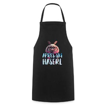 Apres Ski Haserl Ski Party Shirt Frauen Skihasen - Kochschürze - Schwarz - Vorne - AI Model Male 185 dark (185cm)
