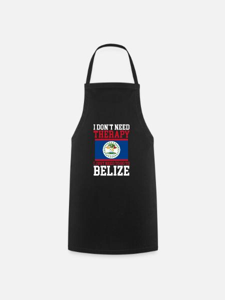 Belize Flagge Belizer - Kochschürze - Schwarz