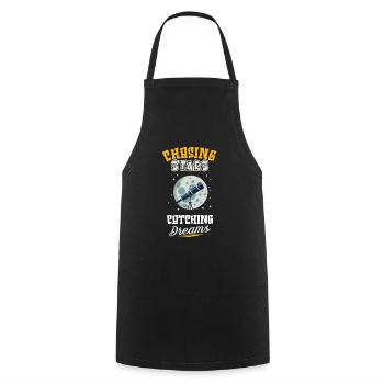 Astrophotography Astronomy Space Camera - Cooking Apron - black - Front - AI Model Male 185 dark (185cm)