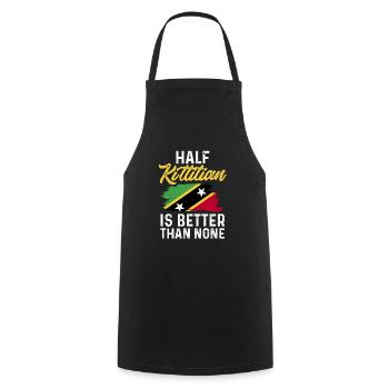 Flag of Saint Kitts and Nevis - Cooking Apron - black - Front - AI Model Male 185 dark (185cm)