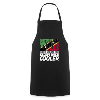 Flag of Saint Kitts and Nevis - Cooking Apron - black - Front - AI Model Male 185 dark (185cm)