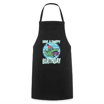 Passez un anniversaire mémorable - Tablier de cuisine - noir - Devant - AI Model Male 185 dark (185cm)