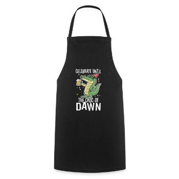 Celebrate until the croc-of dawn - Cooking Apron - black - Front - AI Model Male 185 dark (185cm)