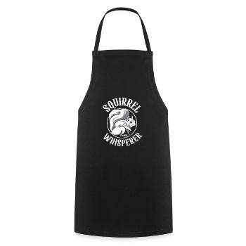 Cool Squirrel Whisperer Animal Forest Rodent - Cooking Apron - black - Front - AI Model Male 185 dark (185cm)