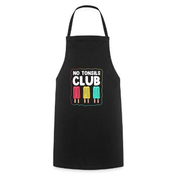 Tonsillectomy, recovery, tonsillectomy - Cooking Apron - black - Front - AI Model Male 185 dark (185cm)