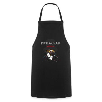 Pick a card Card Magic Card Tricks Magic Tricks - Cooking Apron - black - Front - AI Model Male 185 dark (185cm)