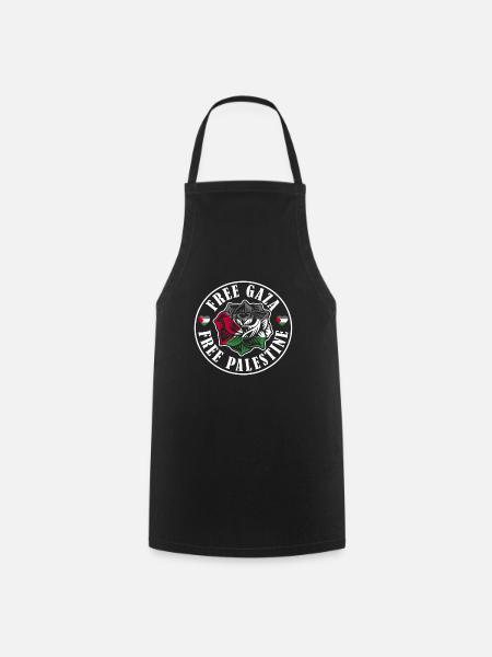 Drapeau de la Palestine Drapeau - Tablier de cuisine - noir