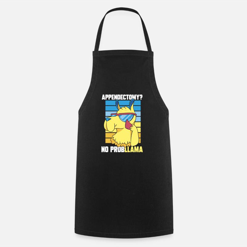 Appendicectomie Appendicite - Tablier de cuisine - noir