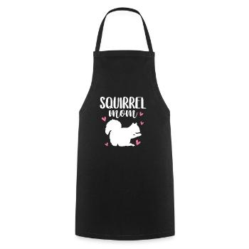 Squirrel Mom Mother's Day Women Rodent Forest Anim - Cooking Apron - black - Front - AI Model Male 185 dark (185cm)
