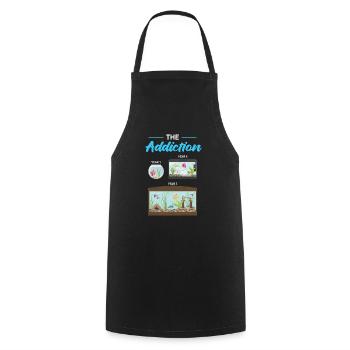 Aquarium - Cooking Apron - black - Front - AI Model Male 185 dark (185cm)