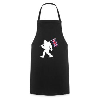 United Kingdom England Bigfoot - Kochschürze - Schwarz - Vorne - AI Model Male 185 dark (185cm)