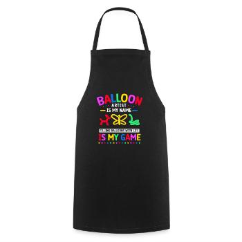 Balloon Animal Party Balloon Artist - Cooking Apron - black - Front - AI Model Male 185 dark (185cm)