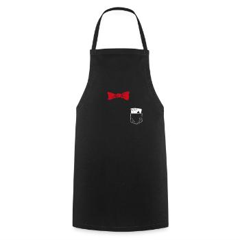 Costume Replacement Card Tricks Street Mage Magician - Cooking Apron - black - Front - AI Model Male 185 dark (185cm)