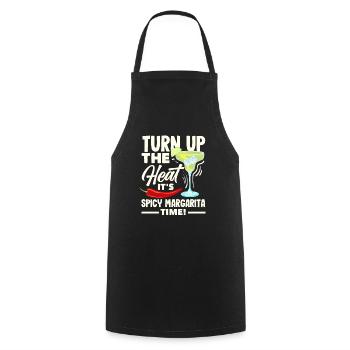 Attenzione Spicy Margarita Cocktail Lover's - Kochschürze - Schwarz - Vorne - AI Model Male 185 dark (185cm)