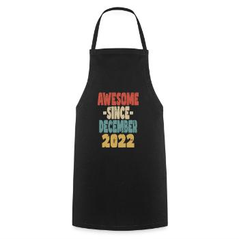 Awesome December 2022 - Cooking Apron - black - Front - AI Model Male 185 dark (185cm)