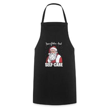 Mental Health Christmas Anti-Christmas - Cooking Apron - black - Front - AI Model Male 185 dark (185cm)
