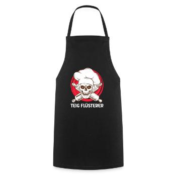 Teig Flüsterer Backliebhaber Backen Konditor - Kochschürze - Schwarz - Vorne - AI Model Male 185 dark (185cm)