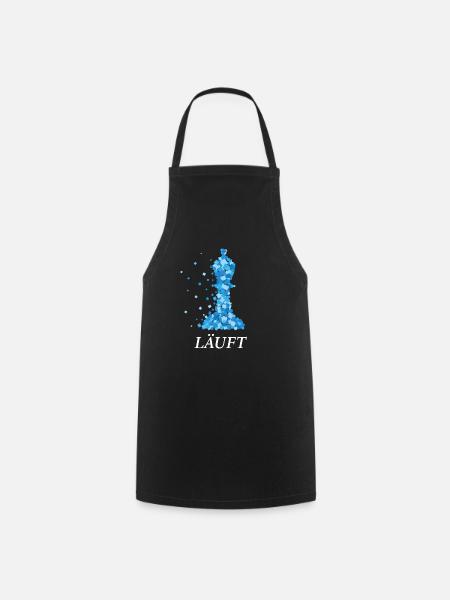 Schach Schachtunier Läufer Läuft Schachspieler - Kochschürze - Schwarz