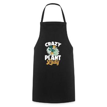 Monstera Deliciosa Albo Plante d’intérieur botanique - Tablier de cuisine - noir - Devant - AI Model Male 185 dark (185cm)