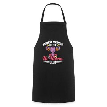 Hystérectomie pour restaurer la - Tablier de cuisine - noir - Devant - AI Model Male 185 dark (185cm)