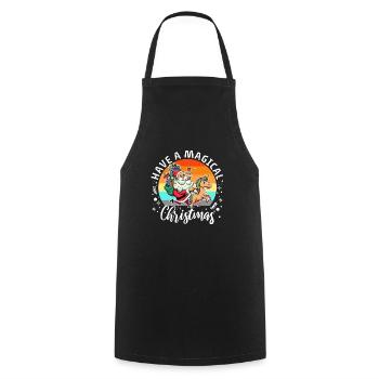 Have a magical christmas - Cooking Apron - black - Front - AI Model Male 185 dark (185cm)