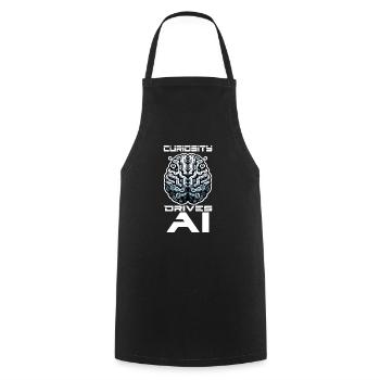 Artificial intelligence, machine learning, data - Cooking Apron - black - Front - AI Model Male 185 dark (185cm)