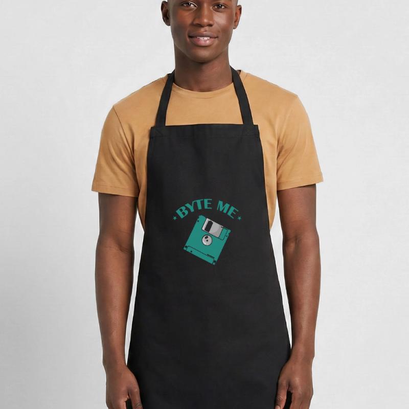 Byte me Floppy Disk Floppy Disk Retro Memory Module Cooking Apron