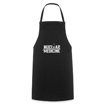 Études de médecine du physicien nucléaire - Tablier de cuisine - noir - Devant - AI Model Male 185 dark (185cm)