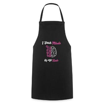 Cadeaux d’enseignants en éducation spécialisée Amour de l’enseignement - Tablier de cuisine - noir - Devant - AI Model Male 185 dark (185cm)