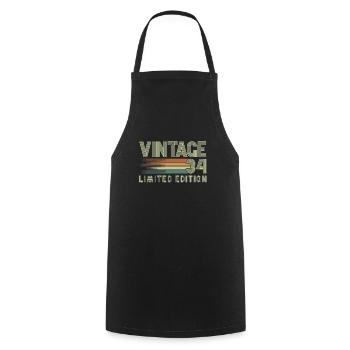 Vintage 1934 Humor Retro Anniversary Gift - Cooking Apron - black - Front - AI Model Male 185 dark (185cm)