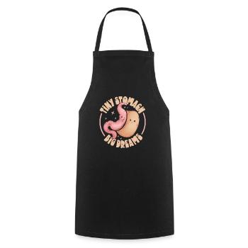 Gastric sleeve, gastric sleeve, gastrectomy, gastrectomy - Cooking Apron - black - Front - AI Model Male 185 dark (185cm)
