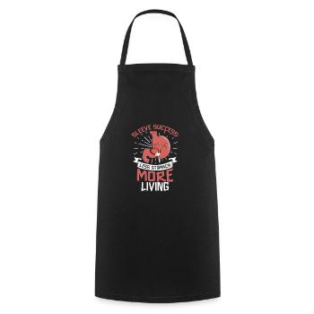 Gastric sleeve, gastric sleeve, gastrectomy, gastrectomy - Cooking Apron - black - Front - AI Model Male 185 dark (185cm)