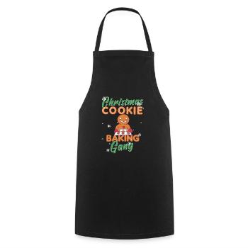 Christmas Baking Cookies Cookie Cookie Merry - Cooking Apron - black - Front - AI Model Male 185 dark (185cm)