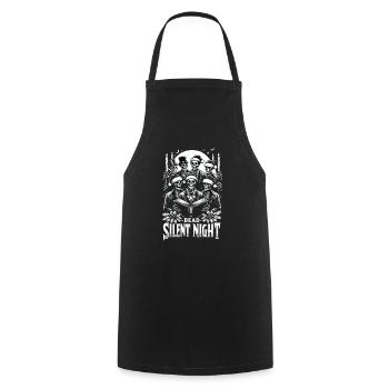 Dead Silent Night Victorian Skeleton Carolers - Cooking Apron - black - Front - AI Model Male 185 dark (185cm)