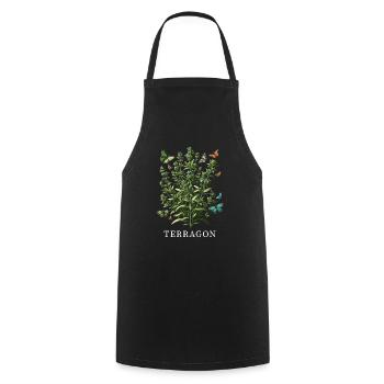 Herbs Herbalist Plant Gardening Gardener Botanical - Cooking Apron - black - Front - AI Model Male 185 dark (185cm)