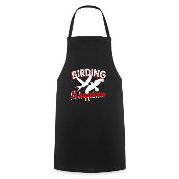 Birdwatching Birdwatching Birding Is Happiness - Cooking Apron - black - Front - AI Model Male 185 dark (185cm)