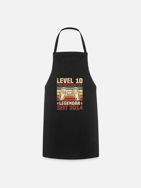 Level 10 freigeschaltet legendär seit 2014 - Kochschürze - Schwarz